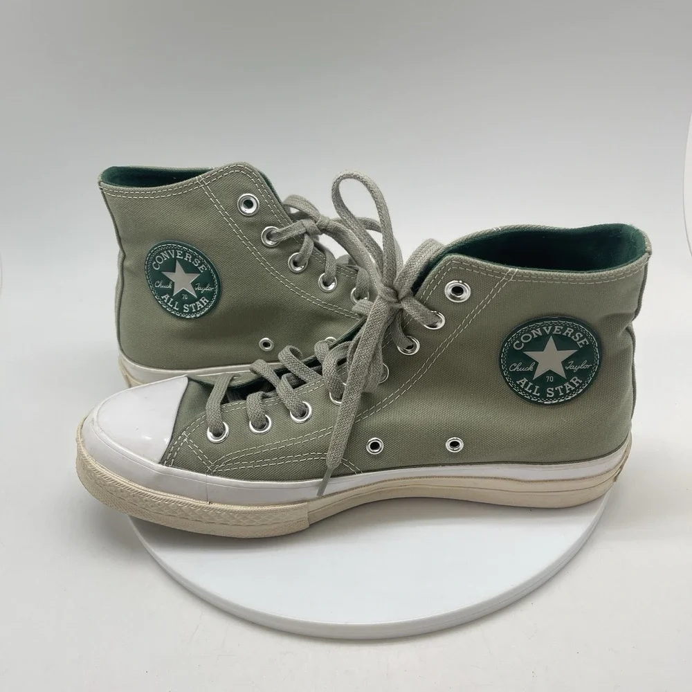 Converse Sneakers Womens 10 Chuck 70 Hi Desert‎ Regeneration Shoes Green A00726C
